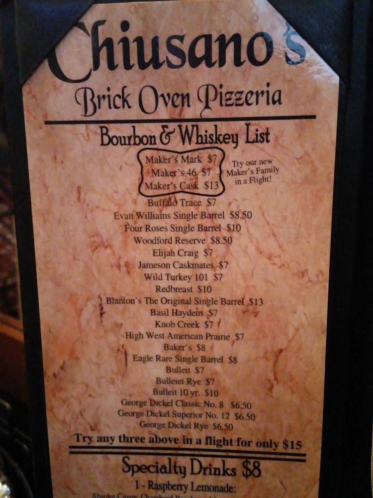 Chiusano's Brick Oven Pizzeria Menu image 4